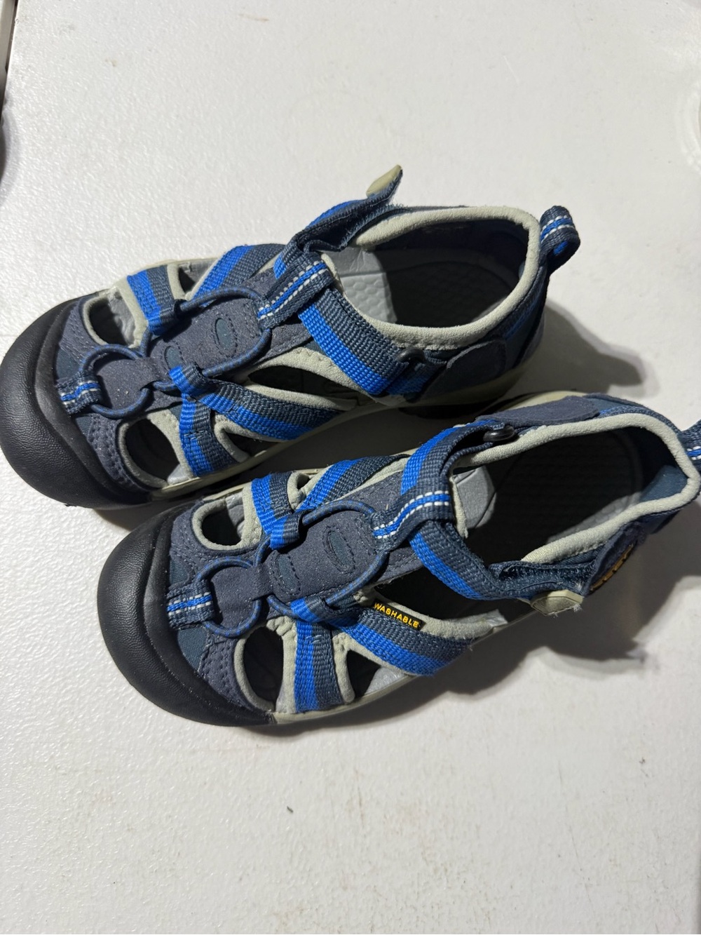 Keen Newport Sandals Kids Youth Size 1 Blue Water Sport Shoes Boys EUC